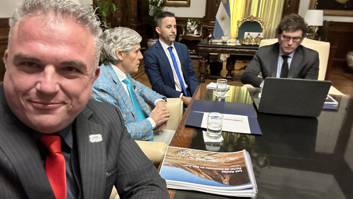 Milei se reunió con un empresario minero que apoyó sus medidas económicas