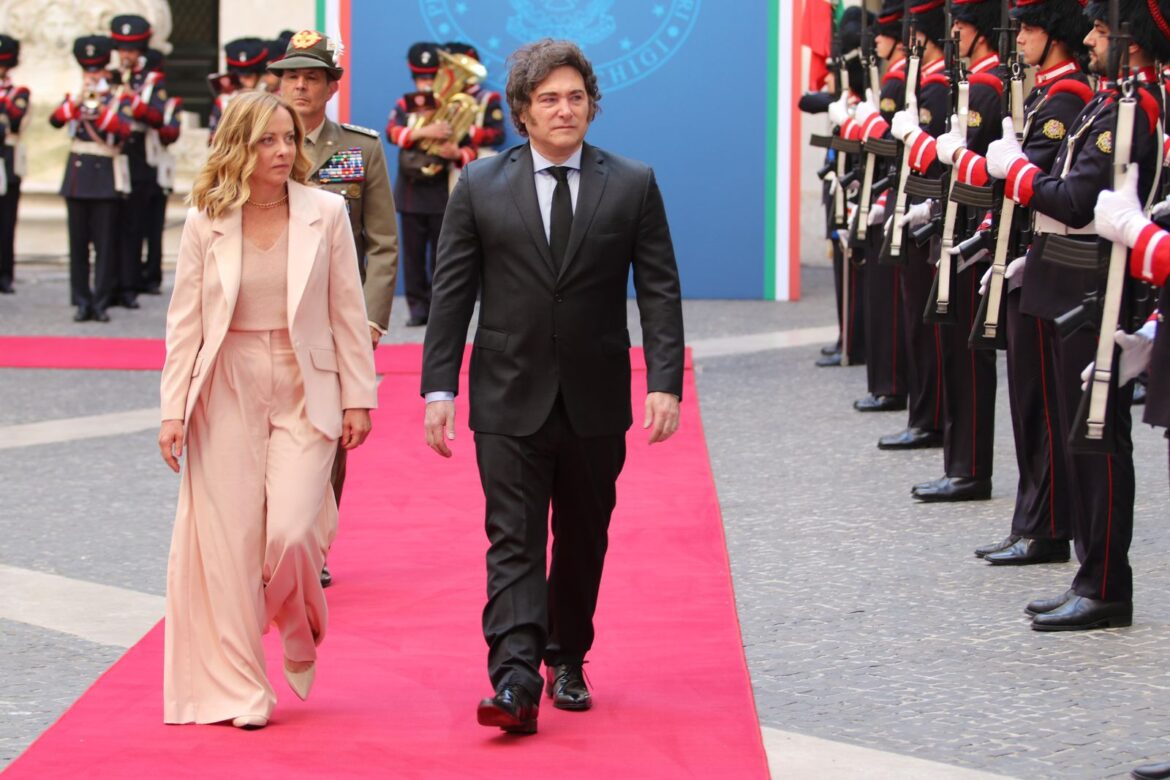 En Italia, Milei acuerda con Meloni una alianza estratégica para exportar GNL al mundo